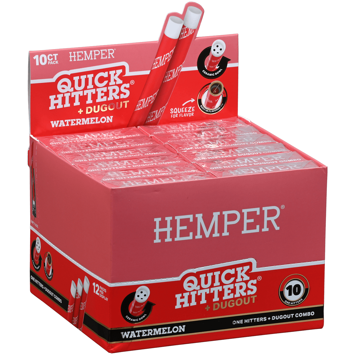 Hemper Quick Hitters Dugout Watermelon 12/10 Ct. Display