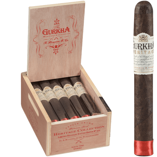 Gurkha Heritage Maduro Toro 15 Ct. Box 6.50X52