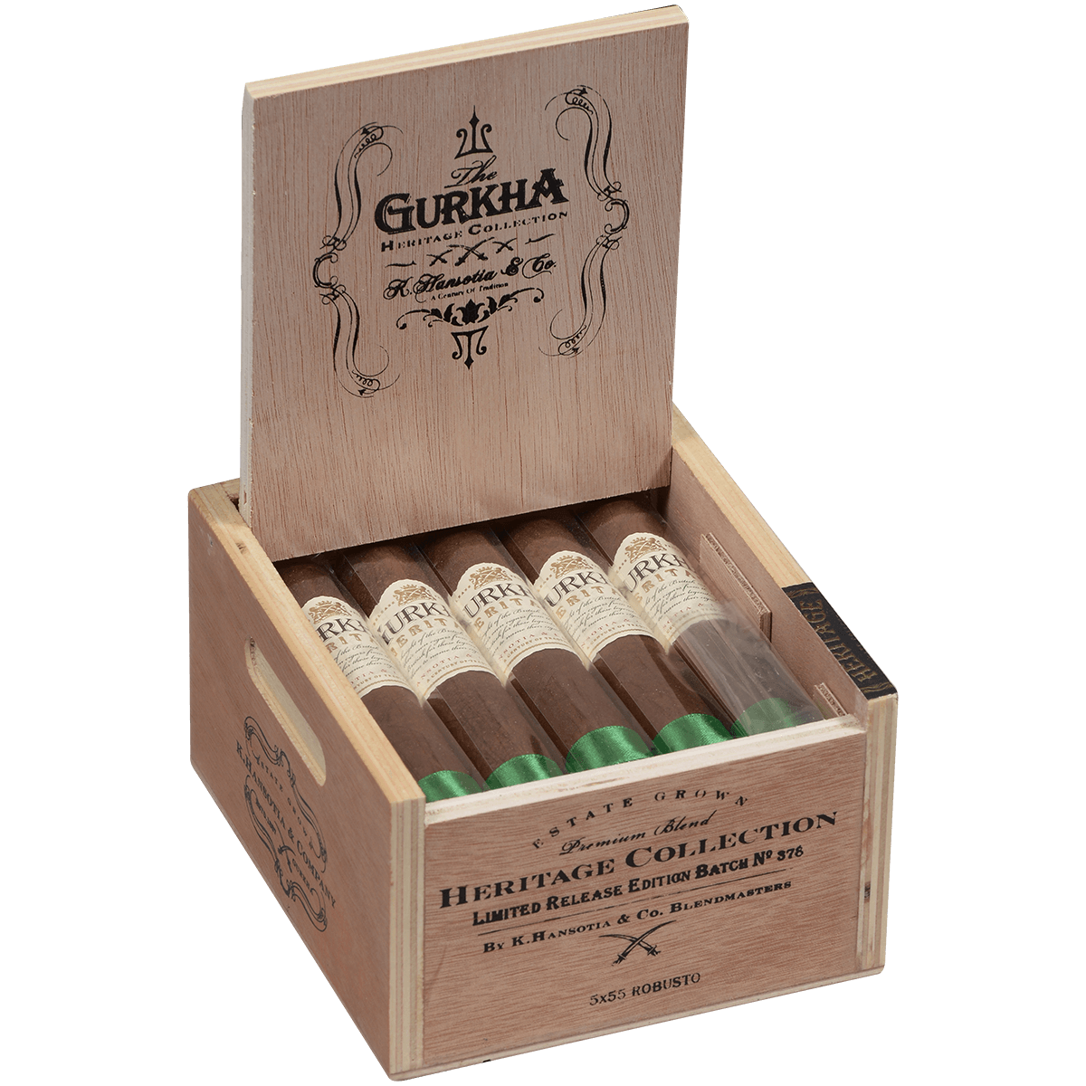 Gurkha Heritage Natural Robusto 15 Ct. Box 5.00X55