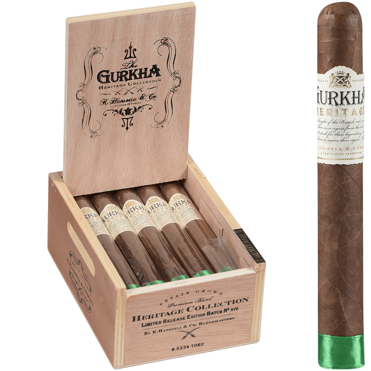Gurkha Heritage Natural Toro 15 Ct. Box 6.50X52