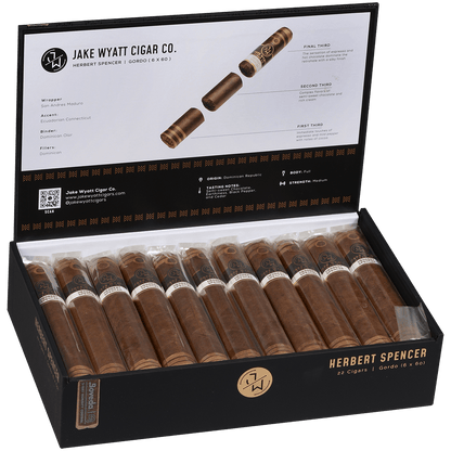 Jake Wyatt Gourmet Collection Herbert Spencer Gordo Maduro 22 Ct. Box 6.00X60