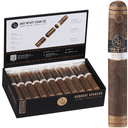 Jake Wyatt Gourmet Collection Herbert Spencer Robusto Maduro 22 Ct. Box 5.00X50