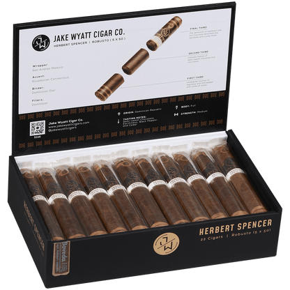 Jake Wyatt Gourmet Collection Herbert Spencer Robusto Maduro 22 Ct. Box 5.00X50
