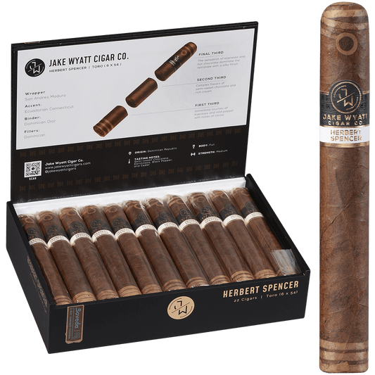 Jake Wyatt Gourmet Collection Herbert Spencer Toro Maduro 22 Ct. Box 6.00X54
