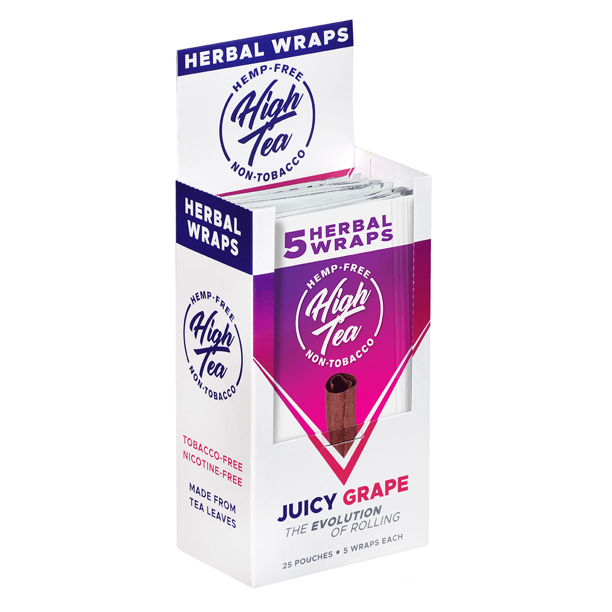 High Tea Herbal Wraps Juicy Grape 25/5 Ct.