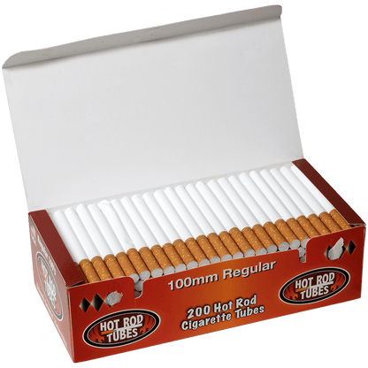 Cigarette Tubes Hot Rod Regular 100Mm 200 Ct. Box