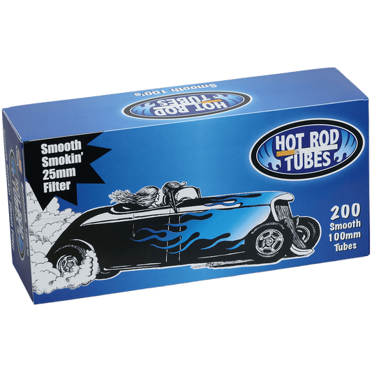 Cigarette Tubes Hot Rod Smooth 100Mm 200 Ct. Box