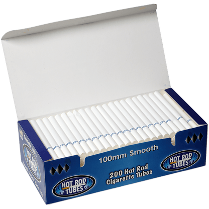 Cigarette Tubes Hot Rod Smooth 100Mm 200 Ct. Box