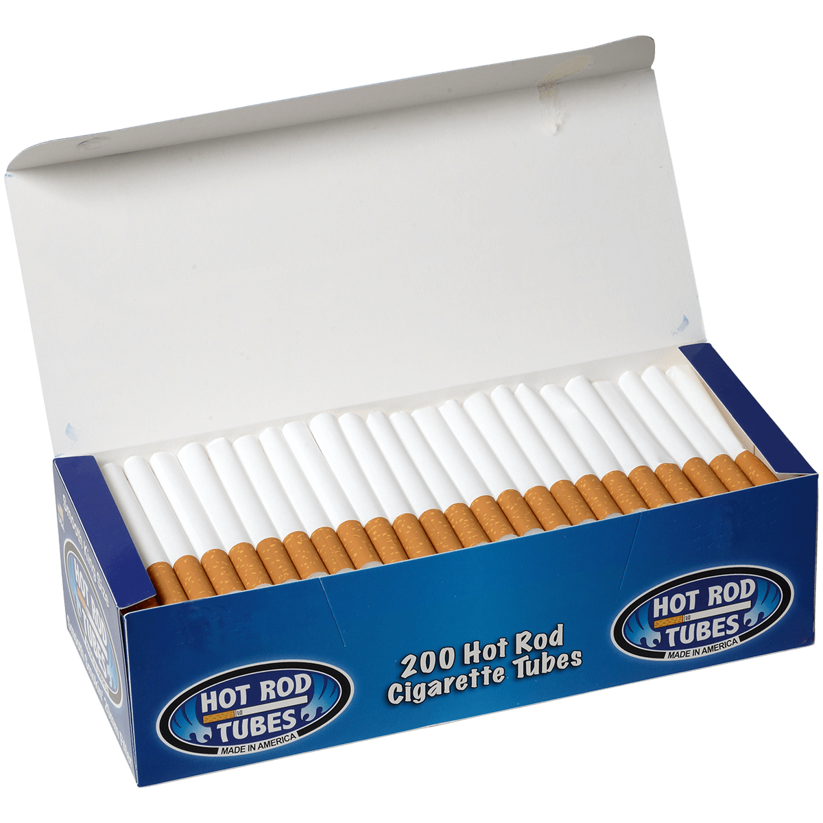 Cigarette Tubes Hot Rod Smooth King Size 20Mm 200 Ct. Box