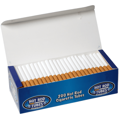Cigarette Tubes Hot Rod Smooth King Size 20Mm 200 Ct. Box