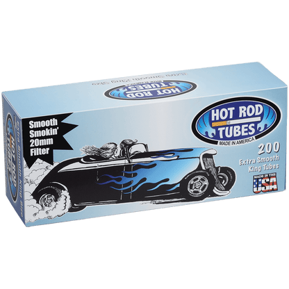 Cigarette Tubes Hot Rod Extra Smooth King Size 20Mm 200 Ct. Box