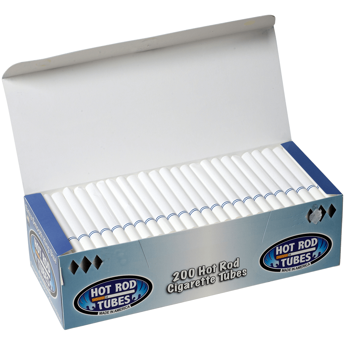 Cigarette Tubes Hot Rod Extra Smooth King Size 20Mm 200 Ct. Box