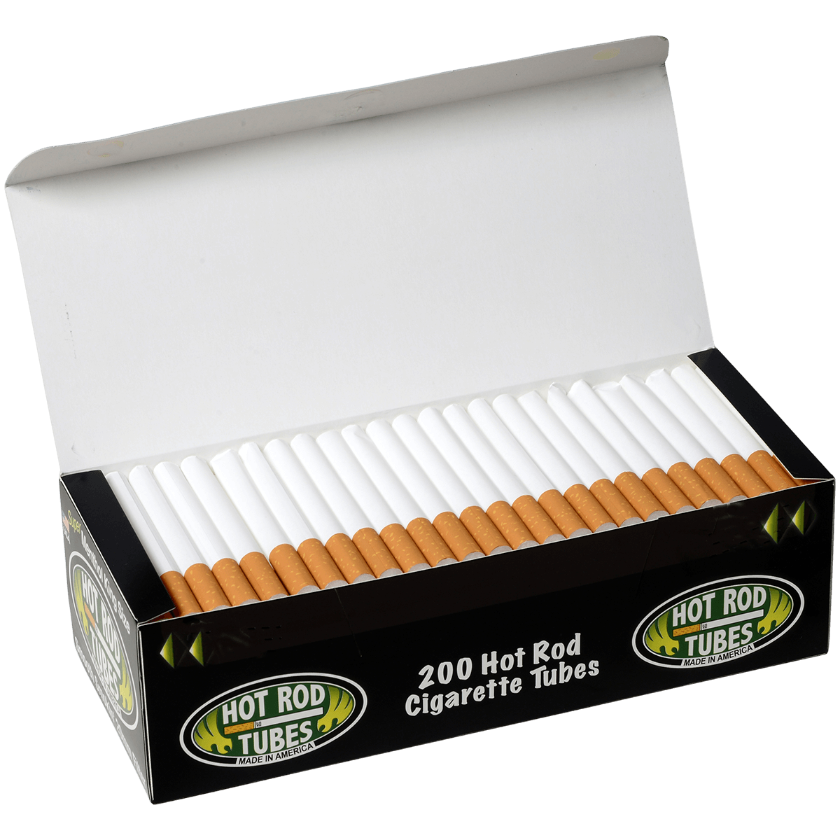 Cigarette Tubes Hot Rod Super Menthol King Size 20Mm 200 Ct. Box