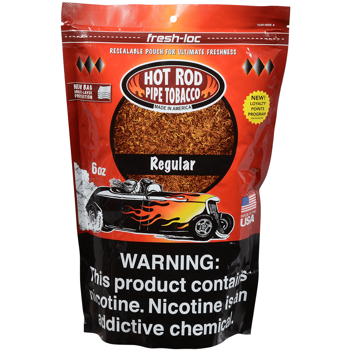Hot Rod Pipe Tobacco Regular 6 Oz. Bag