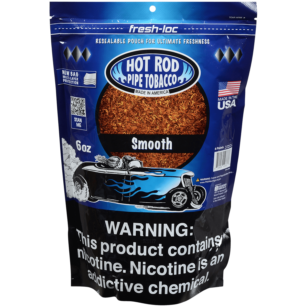 Hot Rod Pipe Tobacco Smooth 6 Oz. Bag