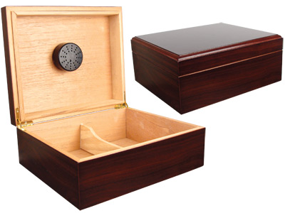 Humidor Mahogany 50 Ct. 10 1 3 X 8 3 4 X4 1 3"