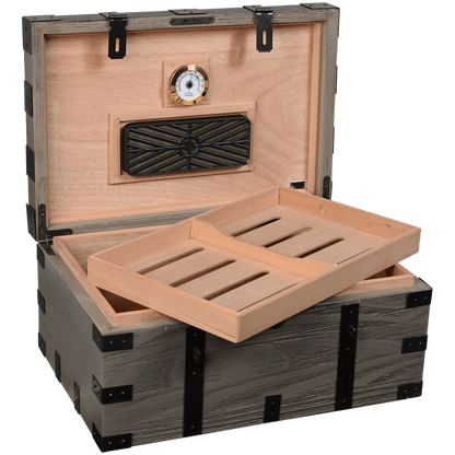 Humidor Renaissance Reclaimed Aged Wood Finish Vintage