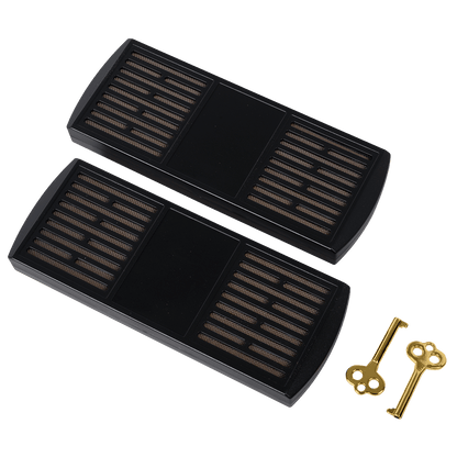 Humidor Havana Bay Matte Black Counter Top 180 Ct. 15" X 11" X 23"