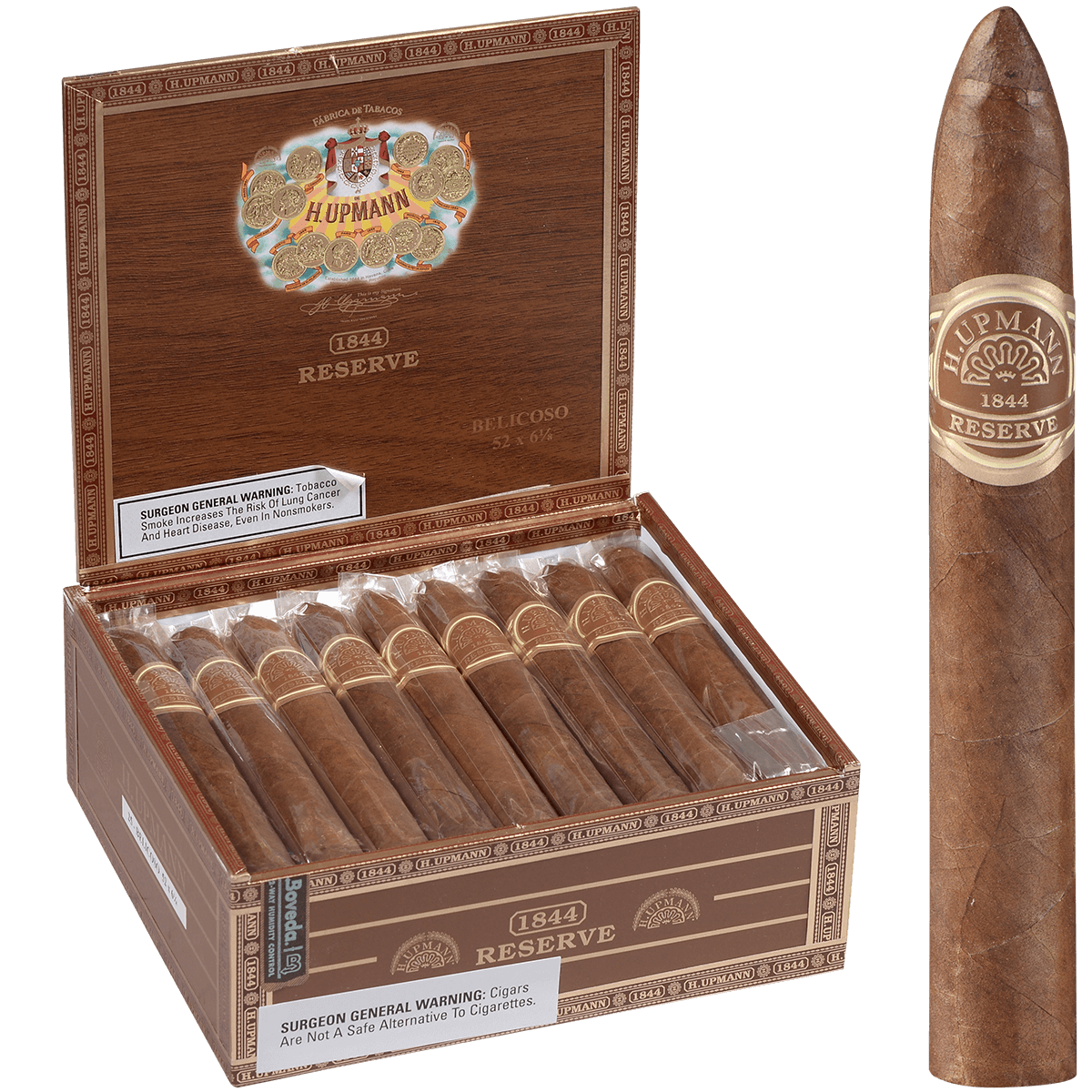 H. Upmann 1844 Reserve Belicoso 25 Ct. Box 6.13X52