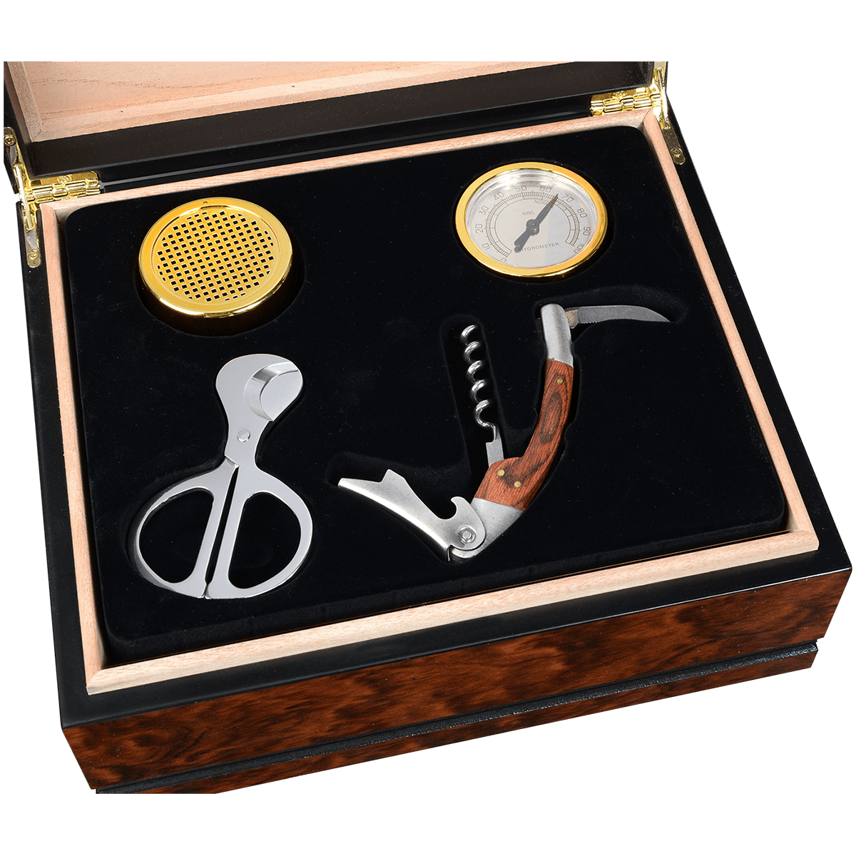 Humidor Gift Set CraftsmanS Bench Sonoma 65 Ct. 10 1 4 X 8 3 4 X 4 1 2"