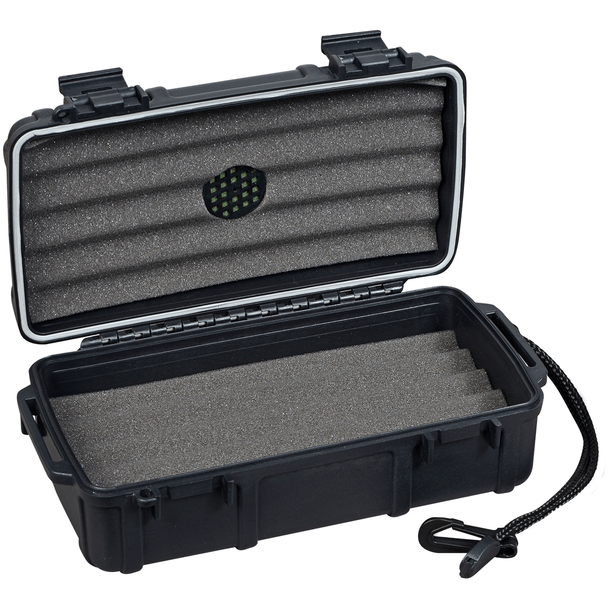 Humidor Travel Cigar Caddy 10 Ct Black