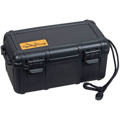 Humidor Travel Cigar Caddy 15 Ct Black