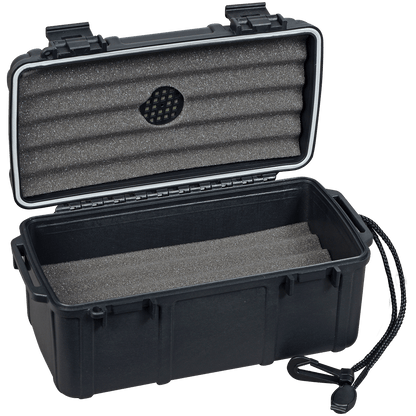 Humidor Travel Cigar Caddy 15 Ct Black