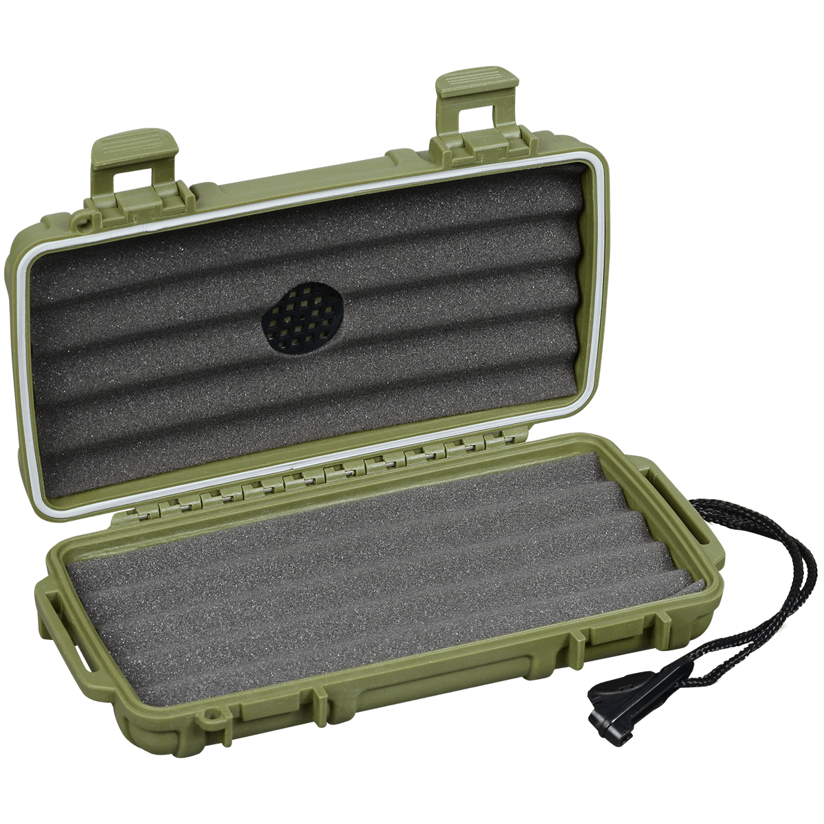 Humidor Travel Cigar Caddy 5 Ct Od Green