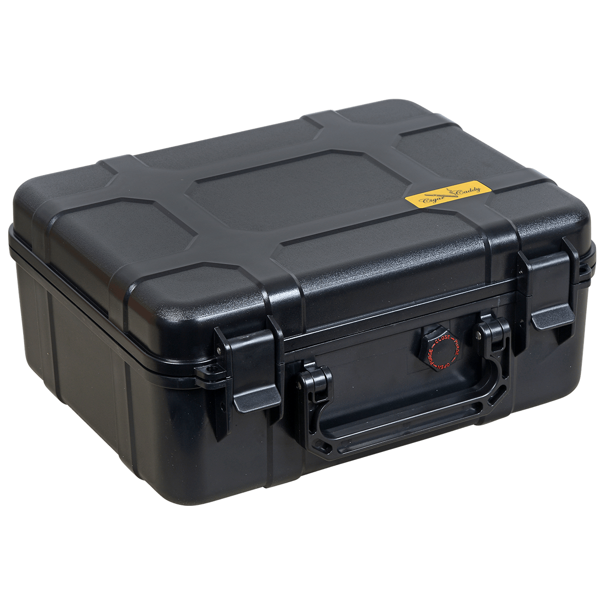 Humidor Travel Cigar Caddy Black Sleek Matte Finish 12 1 4 X 10 1 4 X 5 3 8" 40 Ct.