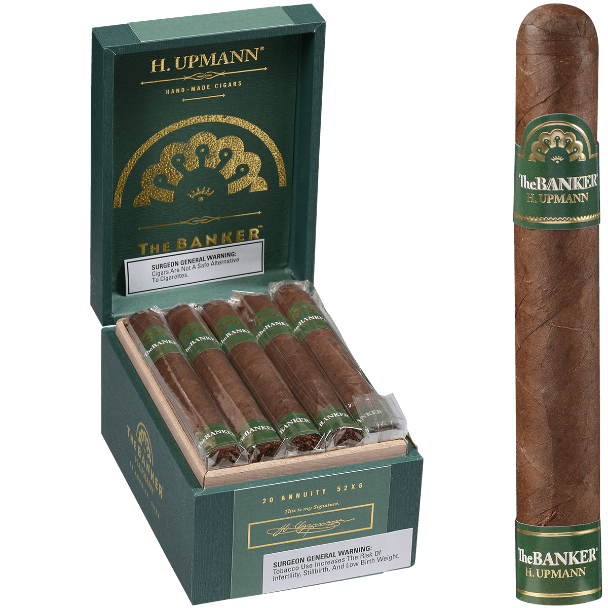 H. Upmann The Banker Annuity 20 Ct. Box 6.00X52
