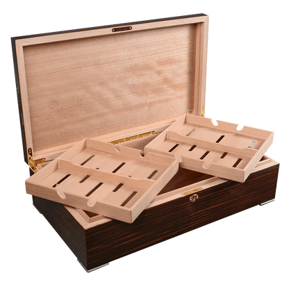 Humidor Valentino 250 Cigar Ct High Lacquer 21" W X 12" D X 5 1 2" H