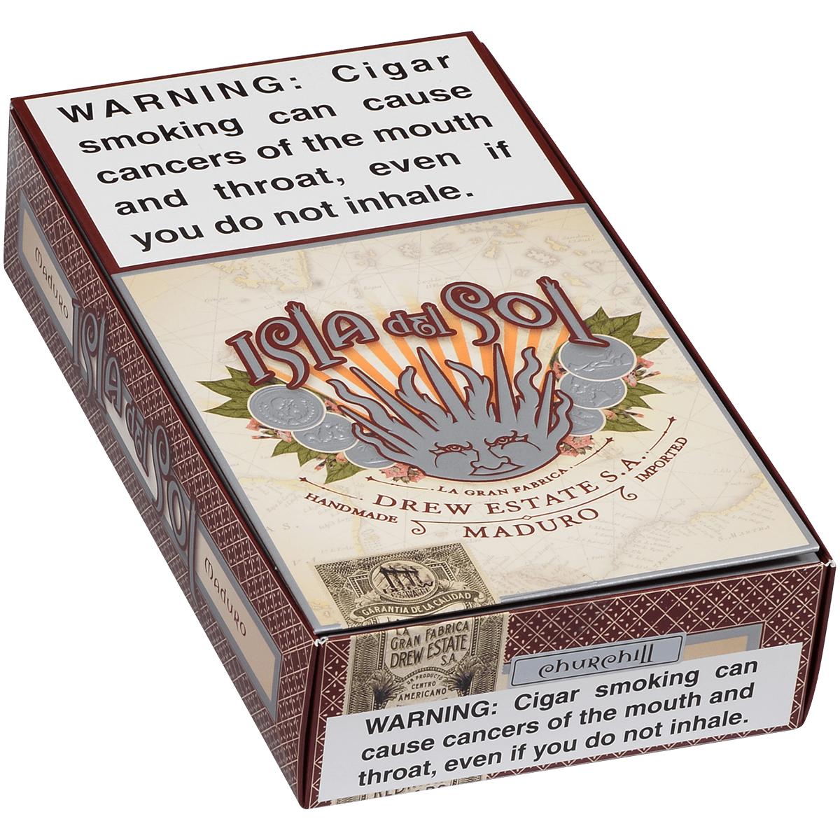 Isla Del Sol Maduro Churchill 10 Ct. Box 7.00X50