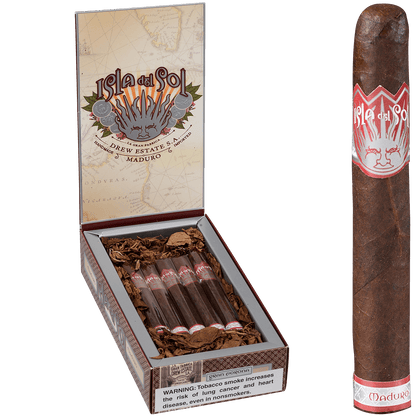 Isla Del Sol Maduro Corona 10 Ct. Box 5.00X44
