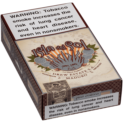 Isla Del Sol Maduro Corona 10 Ct. Box 5.00X44
