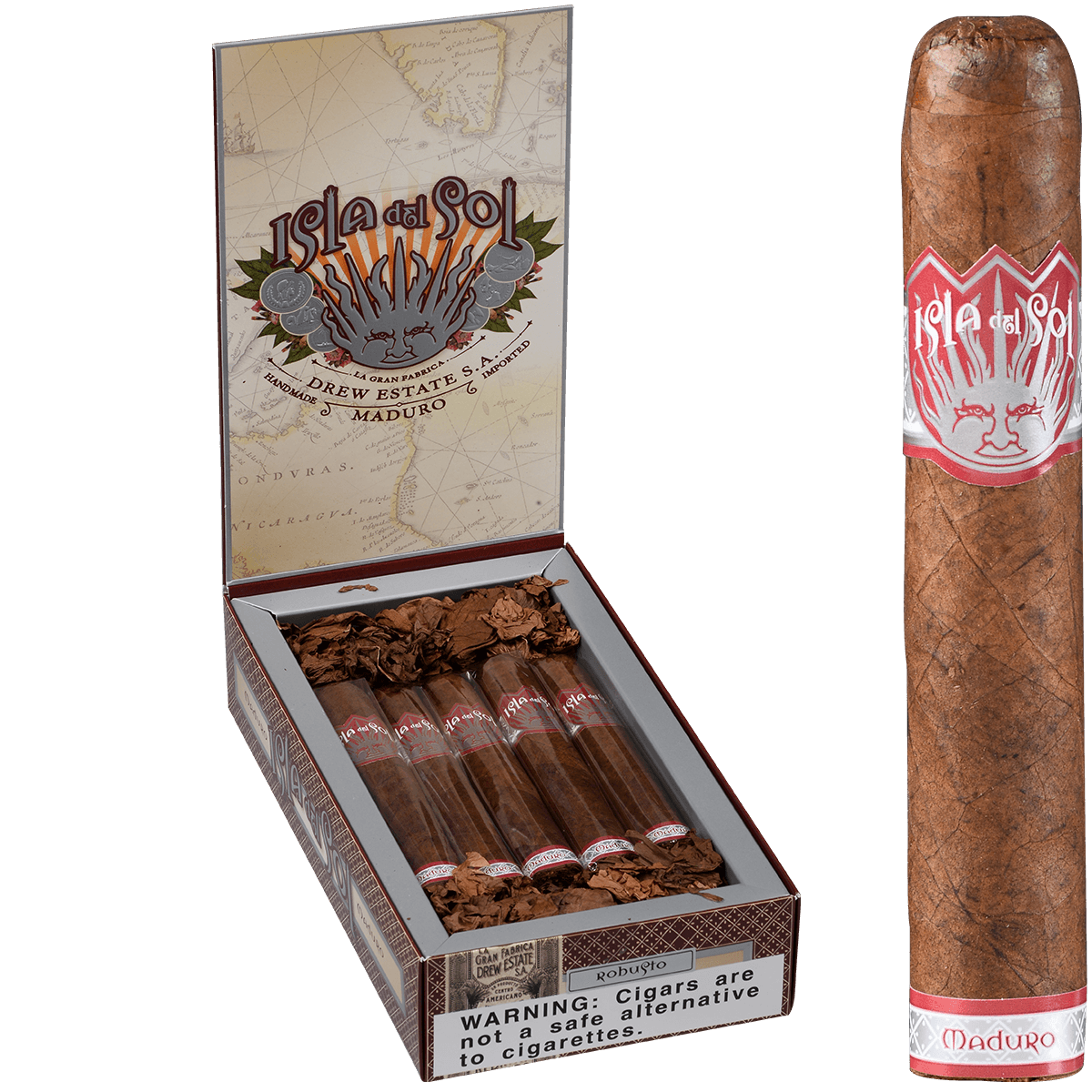 Isla Del Sol Maduro Robusto 10 Ct. Box 5.00X52