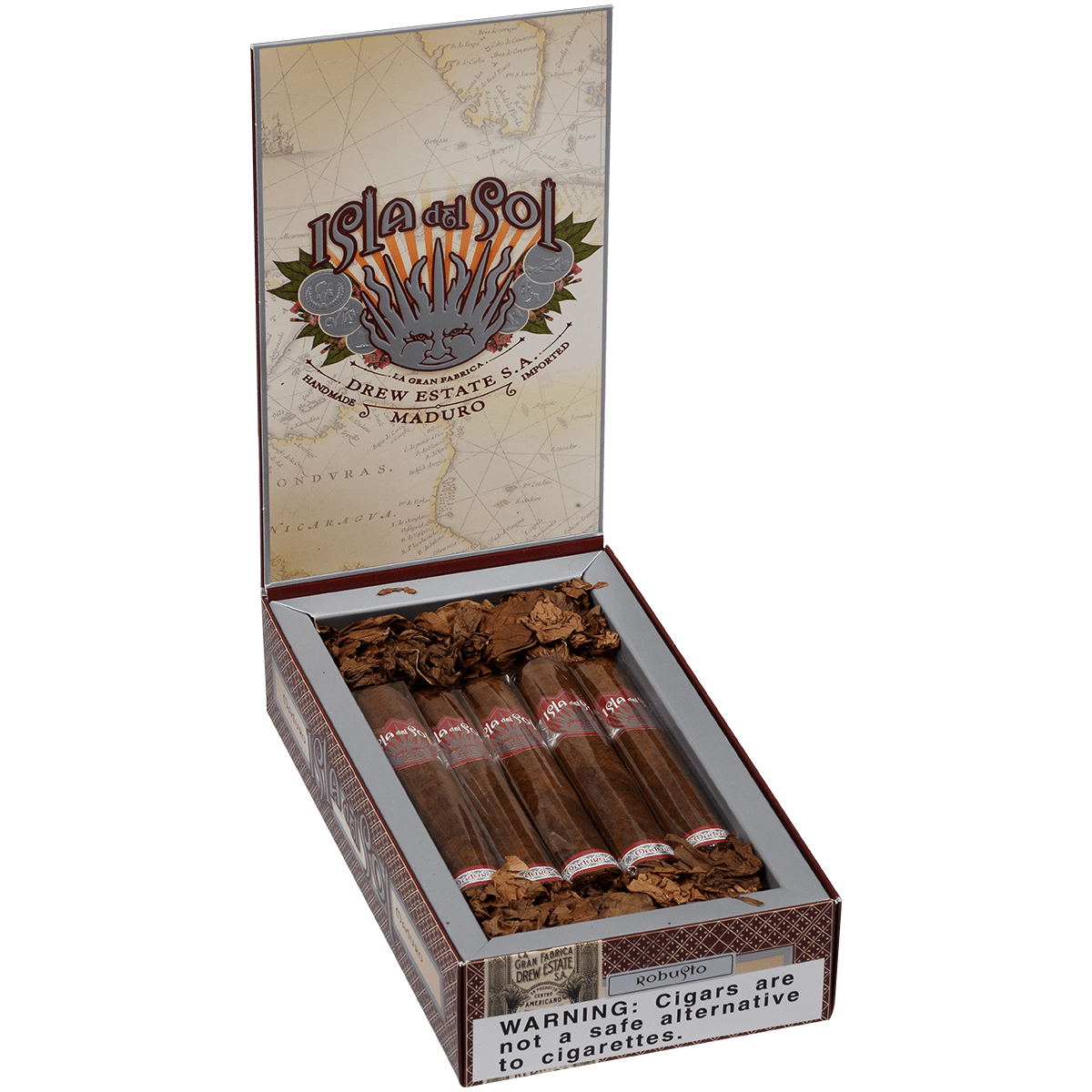 Isla Del Sol Maduro Robusto 10 Ct. Box 5.00X52