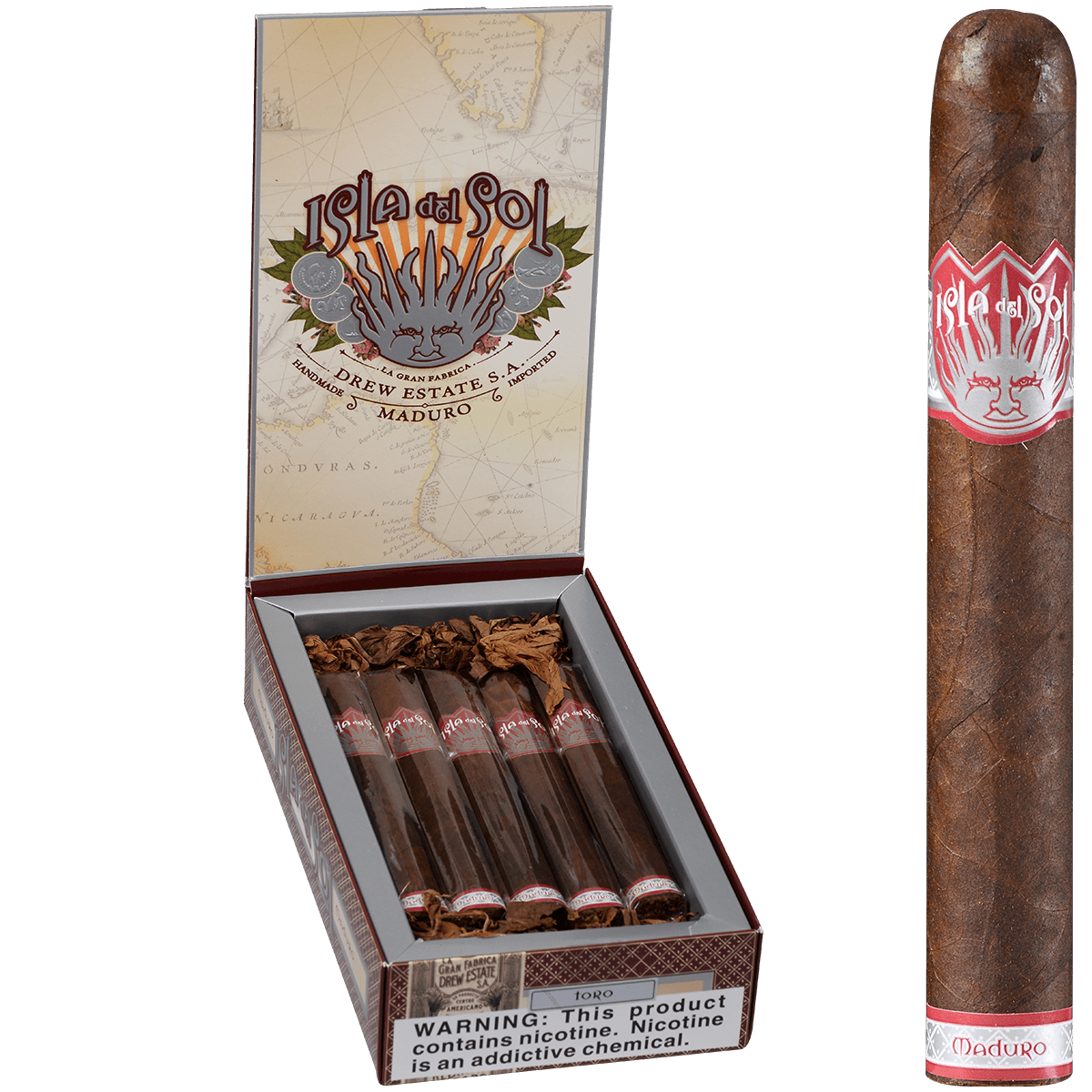 Isla Del Sol Maduro Toro 10 Ct. Box 6.00X52
