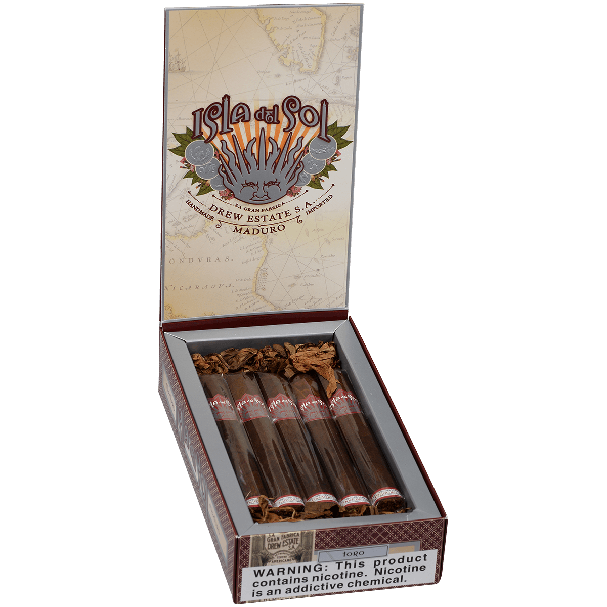 Isla Del Sol Maduro Toro 10 Ct. Box 6.00X52