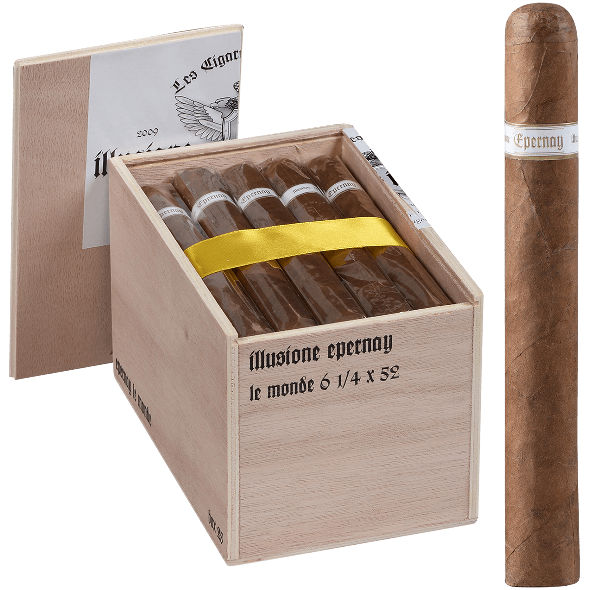 Illusione Epernay Le Monde Toro Gordo 25 Ct. Box 6.25X52