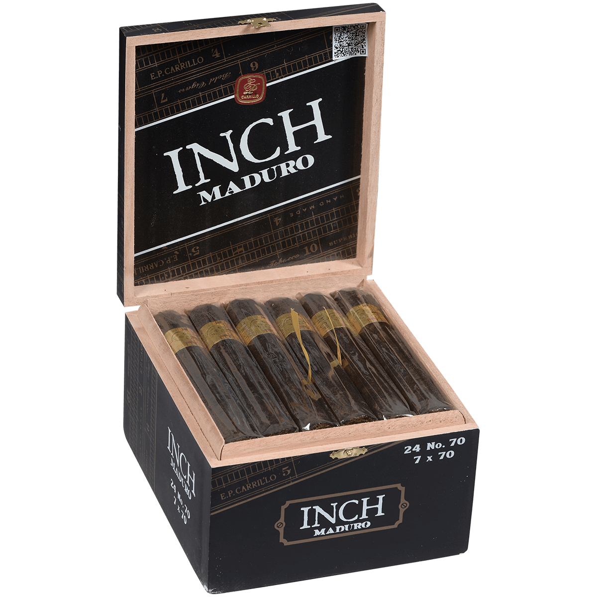 Ep Carillo Inch By Ep Carrillo Maduro No.70 24 Ct. Box 7.00X70