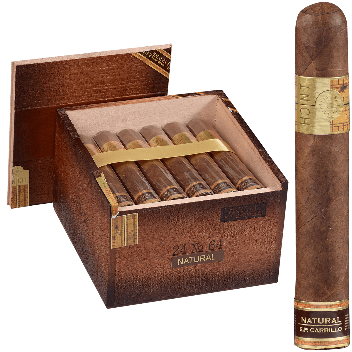 Ep Carillo Inch By Ep Carrillo Natural No.64 24 Ct. Box 6.12X64