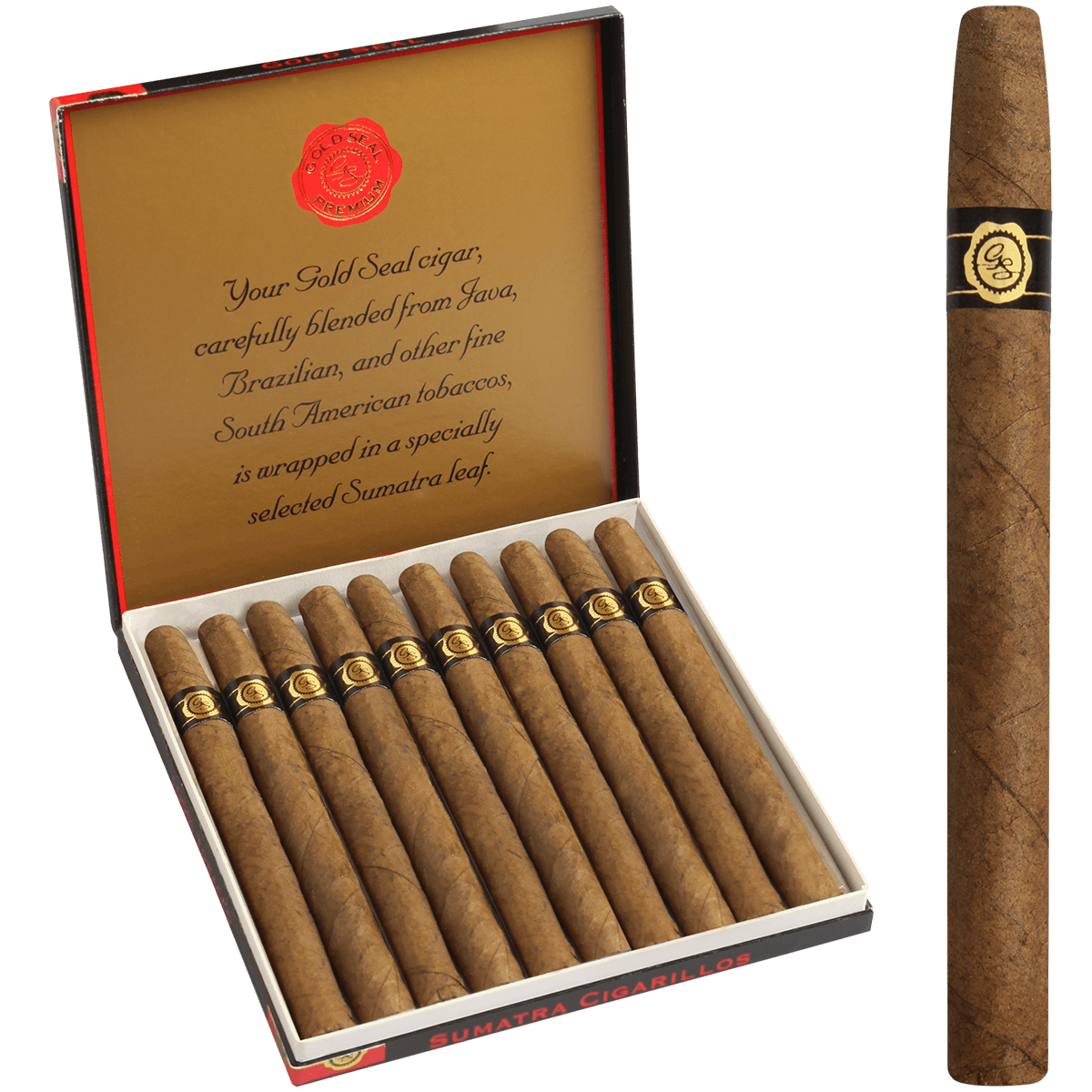 Gold Seal Sumatra Cigarillos 10 X 10