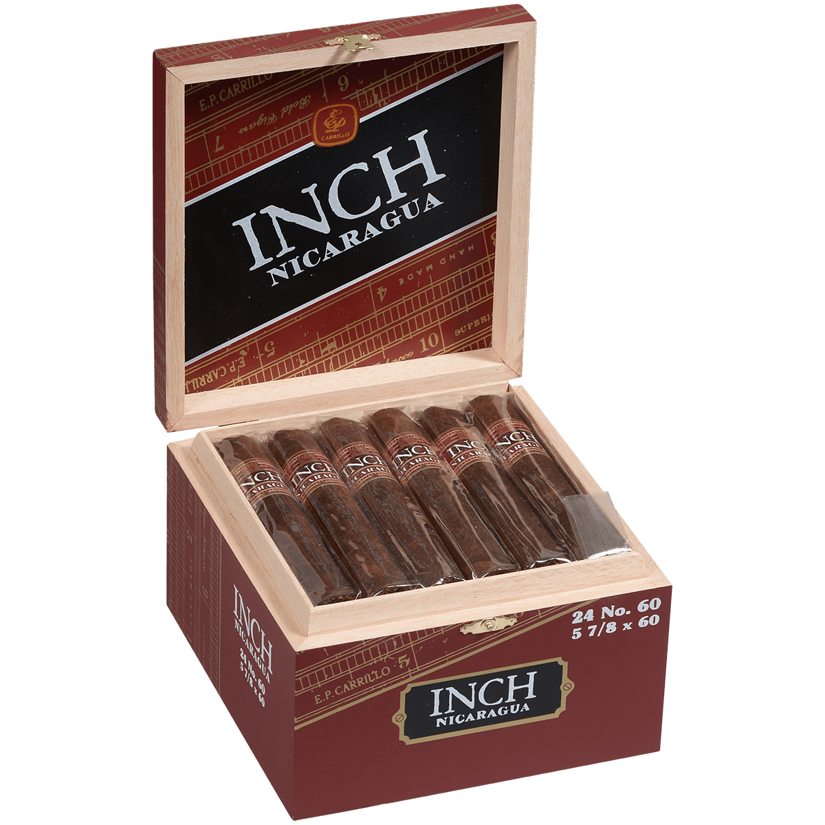 Ep Carillo Inch By Ep Carillo No. 60 Nicaragua 5 7/8 X60 24Ct Box