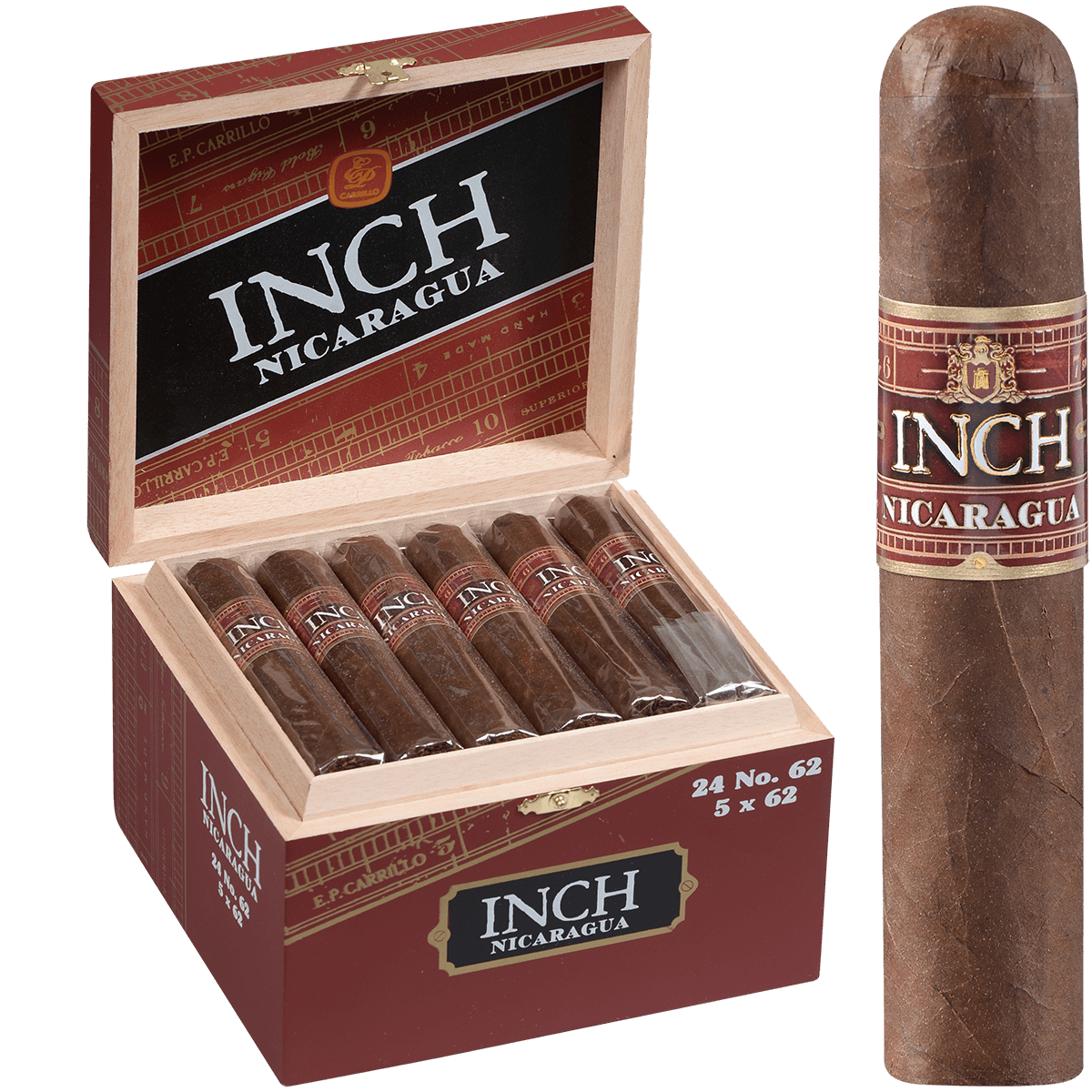 Ep Carillo Inch By Ep Carillo No. 62 Nicaragua 5X62 24Ct Box