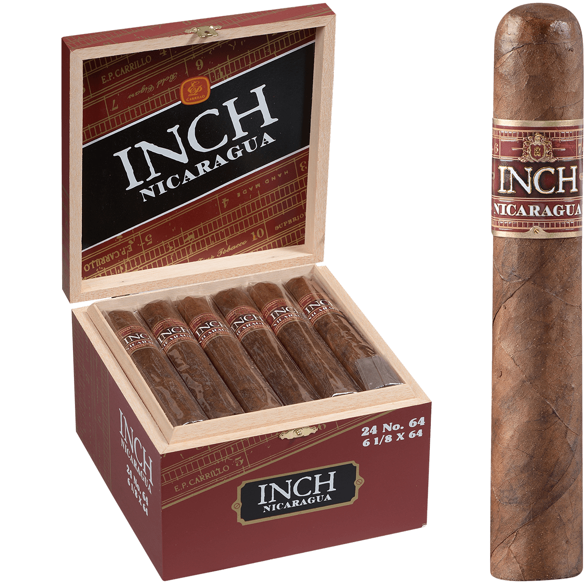Ep Carillo Inch By Ep Carillo No. 64 Nicaragua 6.125X64 24Ct Box