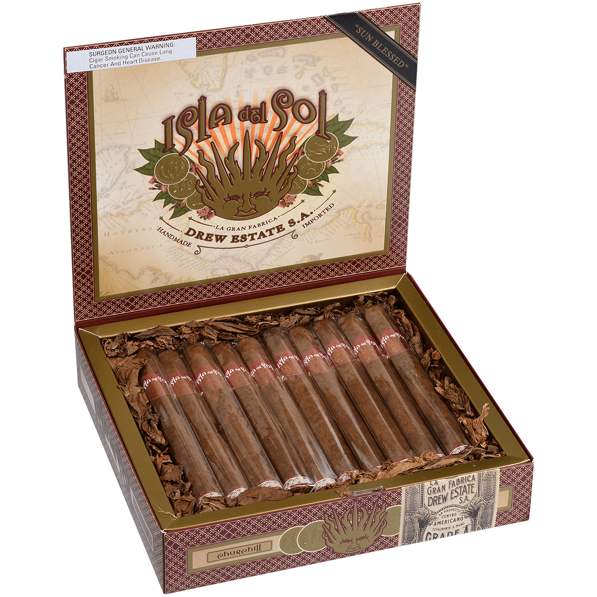 Isla Del Sol Sungrown Churchill 20 Ct. Box 7.00X50