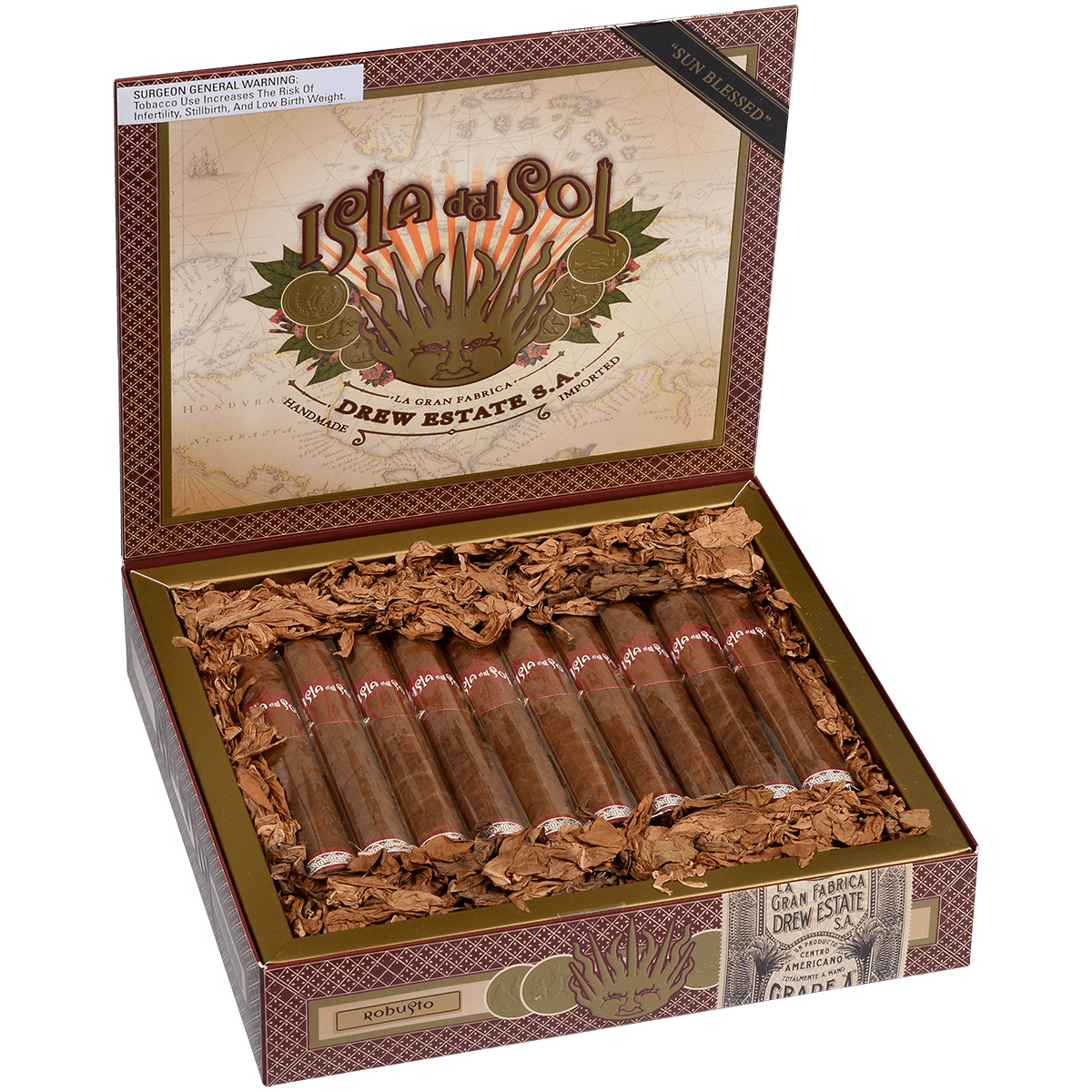 Isla Del Sol Sungrown Robusto 20 Ct. Box 5.00X52