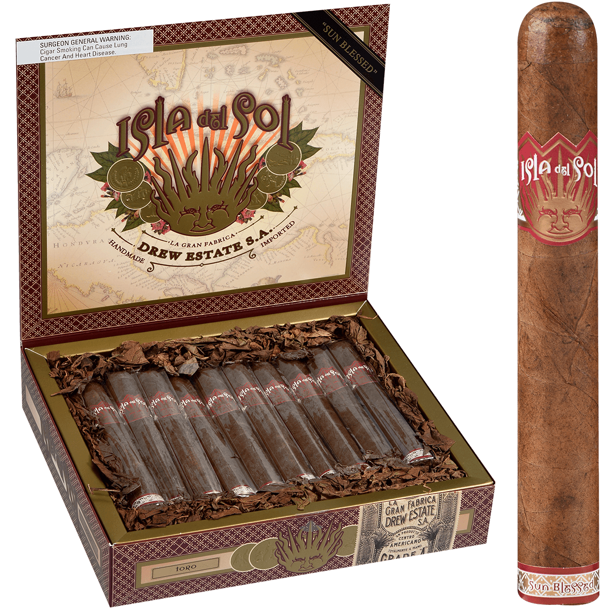 Isla Del Sol Sungrown Toro 20 Ct. Box 6.00X52
