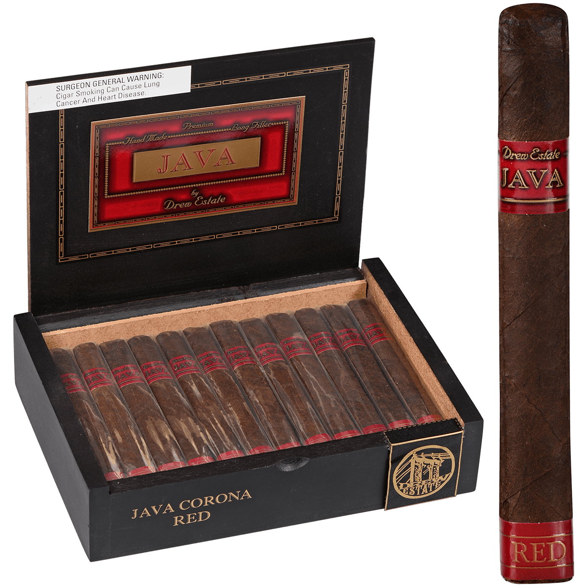 Java Red Corona 24 Ct. Box 5.00X42
