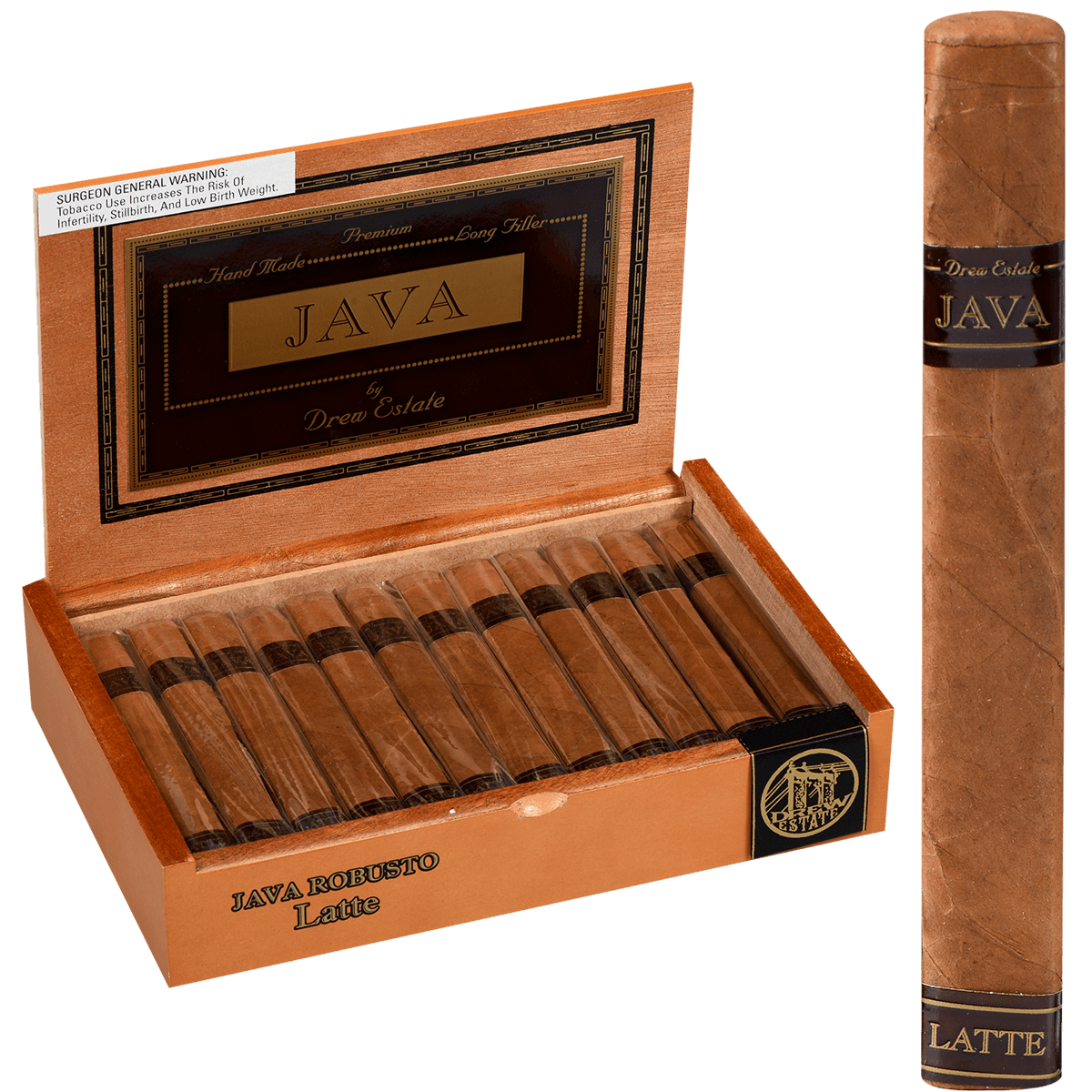 Java Latte Robusto 24 Ct. Box 5.50X50